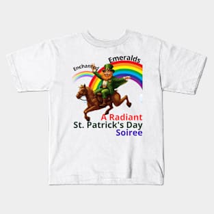 Enchanted Emeralds: A Radiant St. Patrick's Day Soiree Kids T-Shirt